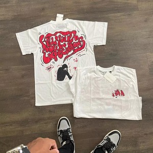 เสื้อยืดผู้ชายทรงปกติ ล้างสีแบบแอซิด ทรงหลวม แห้งเร็ว ผ้าถัก สตรีทแวร์ ปรับแต่งแบรนด์ของคุณเองได้ แขนสั้น สไตล์ไฮสตรีท - Product Image 6