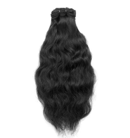 Extensions de cheveux humains vierges Remy 100% naturels DAKSHA EXIM Indian Temple Raw, double trame, ondulés naturels, haute qualité, 100g, toutes couleurs