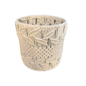 Panier de jardinière en chanvre en coton naturel fait à la main taille personnalisée pour la décoration intérieure ou l'utilisation de vêtements paniers de rangement - Product Image 1