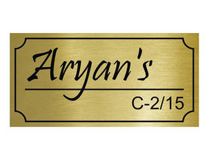 Custom New Antique Brass Plate Design Embossed Furniture Logos Brand <b>Name</b> Etched <b>Tags</b> For Restaurant Equipment - Product Image 5