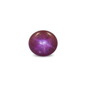 Rubí Estrella Natural de 4.83 Quilates, Corte Ovalado Facetado, Calibrado, Gema Mineral de 10mm de Alto, 6mm de Ancho y 3mm de Profundidad, Gema Suelta - Product Image 1