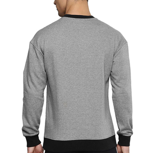 Sweat-shirt doux au toucher avec logo personnalisé de haute qualité nouveau style/Sweat-shirt court à col rond de couleur unie pour hommes au prix de gros - Product Image 2