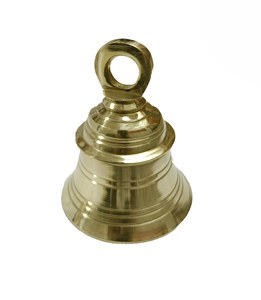 Campana de templo de latón grabada con sonido profundo colgante Ghanta Melodica tipo Pooja Bell para Pooja Room Mandir accesorio de instrumento Musical - Product Image 5