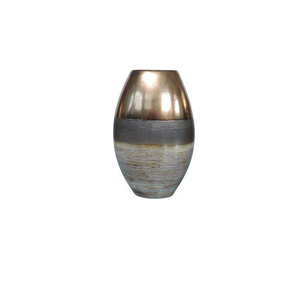 Vase à fleurs en verre avec cadre en métal, vase à fleurs en fil métallique décoratif, vase à fleurs en tube - Product Image 2