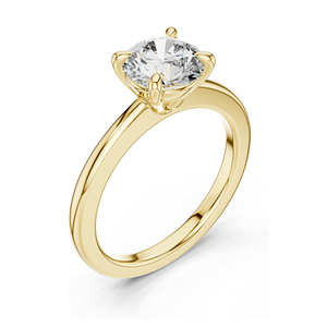 Anillo de Compromiso Solitario con Diamante de Laboratorio de 1.5 CT, Corte Brillante Redondo VVSVS EF CVD, Oro de 18K, 14K, 10K y Plata 925, Oro Rosa, Amarillo - Product Image 4