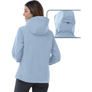 Veste coupe-vent Softshell imperméable légère pour femme Impression de logo personnalisé pour les amateurs de plein air et les motocyclistes - Product Image 2