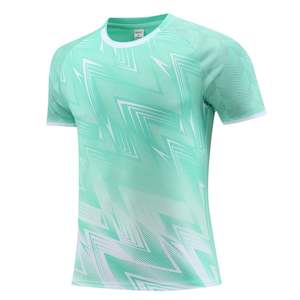 Maillots de football d'entraînement en polyester léger avec design imprimé personnalisable, col rond, pour adultes - Product Image 1