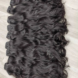 Venta 2025 Cabello Natural con Cutícula Alineada al por Mayor de Vietnam, Extensiones de Cabello Humano Ondulado Natural, Sin Caída, Sin Enredos, Cabello Sin Procesar - Product Image 1