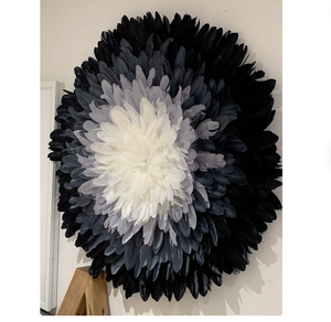 Bamileke Style traditionnel JUJU CHAPEAU Qualité Bambou PC Décoratif Mur Plume Prime Home Decor Pas Cher Prix de gros - Product Image 4