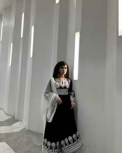 Dernier Vintage Afghani-Style femmes modeste robe de soirée de mariage tailles personnalisées couleurs manches longues respirant lavable dentelle bouton - Product Image 6