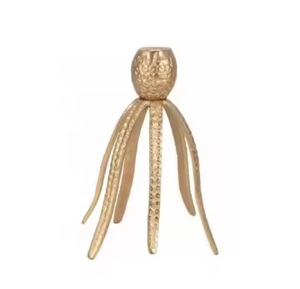 Portavelas para mesa de comedor de boda y decoración de iluminación de Iglesia acabado dorado portavelas minimalista de lujo para decoración del hogar - Product Image 2