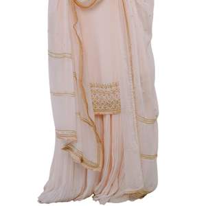 Jaune Chanderi Soie Kurta Sharara Ensemble Vibrant Indian Wedding Party Wear Womens Outfit pour les célébrations festives - Product Image 6