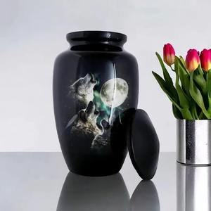 Urna decorativa para cenizas humanas Urna de cremación hermosa y duradera con acabado elegante disponible a precios asequibles - Product Image 3