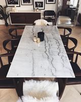 Chaise de jardin en marbre avec cadre en métal élégant ensemble de meubles de patio extérieur dans un style au design traditionnel opulent