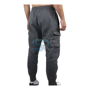 Pantalons pour hommes lavés sur mesure polaire Jogger 380gsm pantalons de survêtement en coton lourd Streetwear surdimensionné taille moyenne pantalons de course - Product Image 3