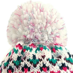 หมวกบีนนี่ถักลายแจ็คการ์ดแบบมีซับในขนแกะ อุ่นสบาย ปรับขนาดได้ มีตัวเลือกปรับแต่งได้ เหมาะสำหรับทุกเพศ ใช้สำหรับการเดินทางในฤดูหนาว - Product Image 4