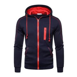 Logo personnalisé Full Zip Up Hoodies hommes Polyester tech polaire deux pièces Sportswear jogger survêtements hommes survêtement - Product Image 3