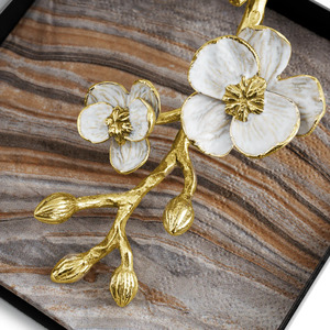 Servilletero de Metal de lujo Diseño de flores Servilletero de Metal más vendido Decoración DE BODA Servilletero Precio más barato - Product Image 1