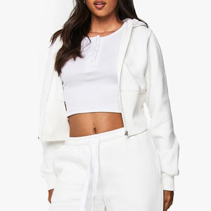 Ensemble de vêtements de sport pour femmes, design élégant et tendance, prix usine, avec manches longues, service OEM, design avec capuche, pour la vente en gros - Product Image 2