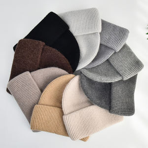 Gorro de Invierno Cómodo de Punto Acanalado, Mezcla de Lana, Todas las Tallas, Secado Rápido, Ligero, Unisex, Estilo Urbano, Disponible para Compradores Mayoristas - Product Image 4