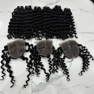 ผมต่อจากผมมนุษย์แบบตรงกระดูกหลวมสำหรับผมชาวเวียดนามสีเทามีเครื่องทำผมสองชั้น - Product Image 6