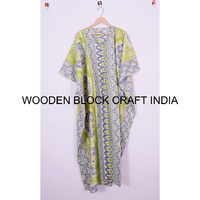 Robe longue de plage 2 pièces 100 % coton pur pour femme, kaftan toutes saisons, tenue de nuit, taille unique, tunique de plage, robe longue à nouer devant