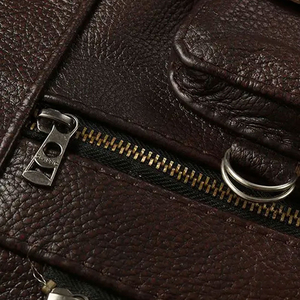 เสื้อกั๊กหนังมอเตอร์ไซค์คุณภาพสูง ราคาขายส่งใหม่ รุ่น Super Rider สำหรับผู้ชาย - Product Image 5