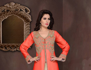 Elegant Georgette Islamic <b>Kaftan</b> Embroidery Modest Fashion Wear for <b>Women</b> Including Hijab for Daily Parties Traditional Muslim - Product Image 2