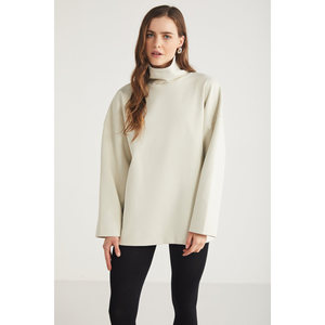 Felpa da Donna ETHIQUET <span class=keywords><strong>Hermione</strong></span> 100% Cotone Organico con Collo Alto e Maniche a Campana - Product Image 4
