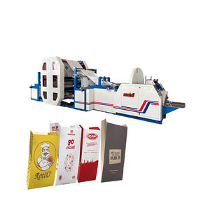 Máquina automática para fabricar bolsas de papel con fondo en V con impresión en línea de 4 colores del exportador indio - Product Image 1