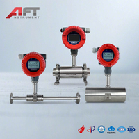 Débitmètre à turbine liquide haute précision et durable 4-20mA RS485 pour huile alimentaire, eau, méthanol, diesel, essence, kérosène