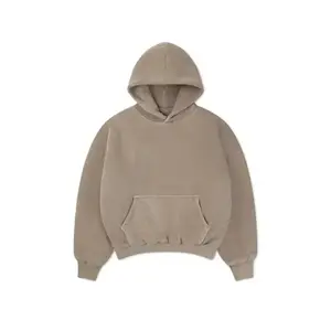 Precio de fábrica MOQ bajo Venta caliente Hombres 100% Algodón Pullover Sudaderas con capucha Por encargo Estilo de la calle Bordado Technics Imprimir - Product Image 1