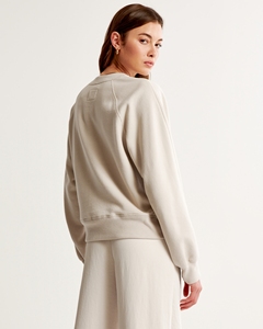 Sweat-shirt à manches longues pour femmes de haute qualité facile à laver et anti-rétrécissement en gros pull court imprimé lettre, ample - Product Image 6