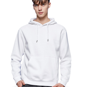 แจ็กเก็ตฤดูหนาวผ้าฝ้ายเทอร์รี่ฝรั่งเศสสำหรับผู้ชายเสื้อฮู้ดโอเวอร์ไซส์พร้อมขนแกะหนาเปิดไหล่แบบเรียบทำจาก100% ตามสั่ง - Product Image 5