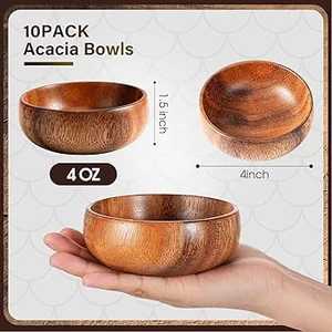 Fruteros Ecológicos Ligeros Hechos de Madera de Acacia Natural con Estilo Zen Asiático - Product Image 2