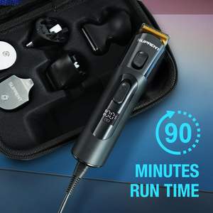 Kit de Afeitado Inalámbrico para Hombre, Recortadora de Pelo Eléctrica Impermeable IPX7, Operación Inalámbrica en Francés para Barberos, Batería de Regalo - Product Image 4