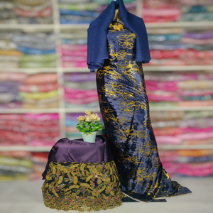 Robe Maqbal Dirac en velours somalien Glamour avec motif floral en jacquard pour les occasions spéciales des filles - Product Image 4