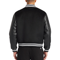 Veste d'hiver graffiti en tissu lourd personnalisée pour hommes Logo personnalisé patchs brodés Veste de baseball de qualité supérieure pour hommes