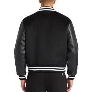 Chaqueta de invierno con grafiti de tela pesada personalizada para hombre chaqueta de béisbol de calidad superior con parches bordados y logotipo personalizado para hombre - Product Image 4