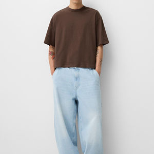 เสื้อยืดครอปสำหรับผู้ชายเสื้อยืดผู้ชายพิมพ์ลายโลโก้ออกแบบใหม่ - Product Image 3