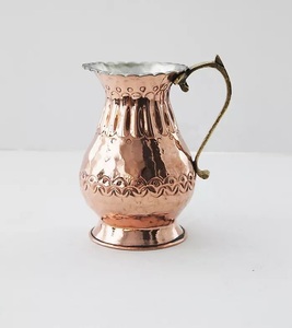 เหยือกน้ำทองแดงสีโรสโกลด์ด้ามจับทองเหลืองสไตล์หรูหราทันสมัยจุได้500-600มล. สำหรับใช้ในบ้านโรงแรมร้านอาหาร - Product Image 2