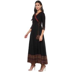 Algodón Impreso Anarkali Kurta Ropa Africana - Product Image 6