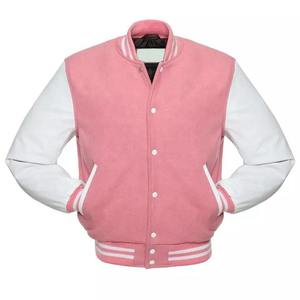 Veste universitaire personnalisée pour homme, veste universitaire en laine, prix de gros, veste universitaire avec manches en cuir - Product Image 4