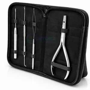 Kit de Extensiones de Cabello de Acero Inoxidable de 4 Piezas, con Pinzas para Remover y Colocar, Herramienta de Bucle de 7 Pulgadas y Aguja de Tracción - Product Image 5