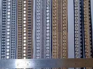 Cordones florales bordados negros de poliéster 100% hechos a medida Reventa de Ribbon and Time Supply Stores - Product Image 5