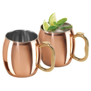 Centro de Mesa Único y Elegante para Bodas y Fiestas, Hecho de Metal de Primera Calidad, Acabado Antiguo en Cobre, Tazas de Vidrio - Product Image 1