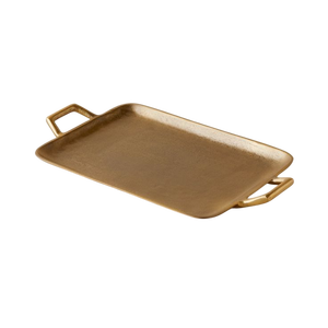 Plateau en métal élégant pour servir des boissons, des collations et des desserts, parfait pour la table à manger, la cuisine ou l'extérieur - Product Image 2