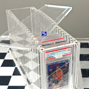Vente personnalisée SYP pour les cartes classées PSA, support de rangement et d'affichage, cartes à collectionner SLABS, cartes de sport, boîte de collection en acrylique à 20 emplacements - Product Image 6