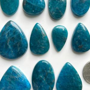 อะพาไทต์บำบัดอัญมณีทรงหลวมสีฟ้าสำหรับทำเครื่องประดับอัญมณีราจาสโตน4-10กรัมขายส่ง infinitystones - Product Image 4