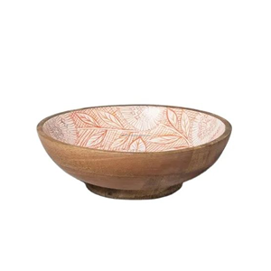 Modern Design <b>Mango</b> <b>Wood</b> Fruit <b>Bowl</b> Salad <b>Bowl</b> For Kitchen And Dinning Customization - Product Image 2